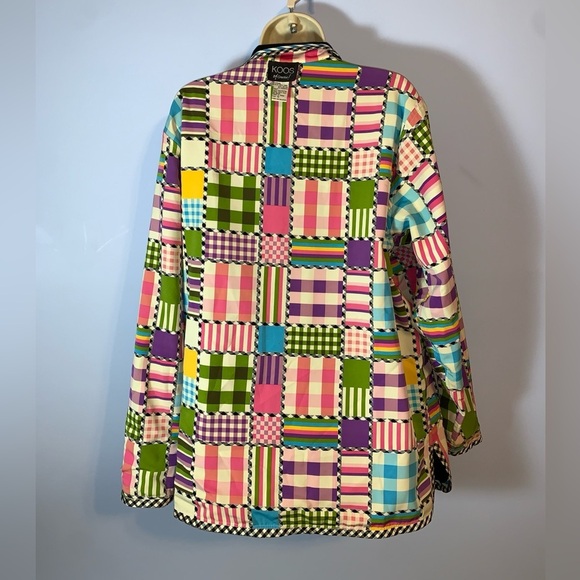 KOOS van den Akker colorful patchwork reversible blazer Jacket KOOS of course 1x - Picture 2 of 9